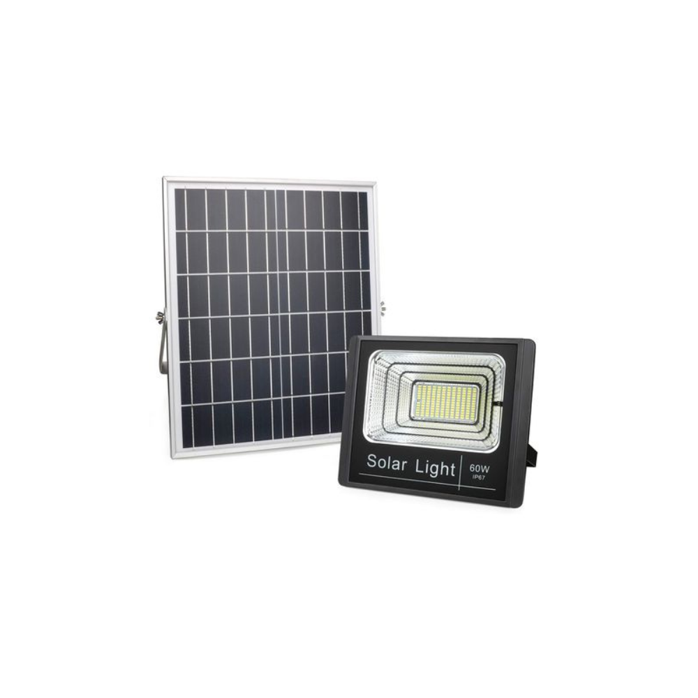 LED Solar Floodlight & Panel 60w