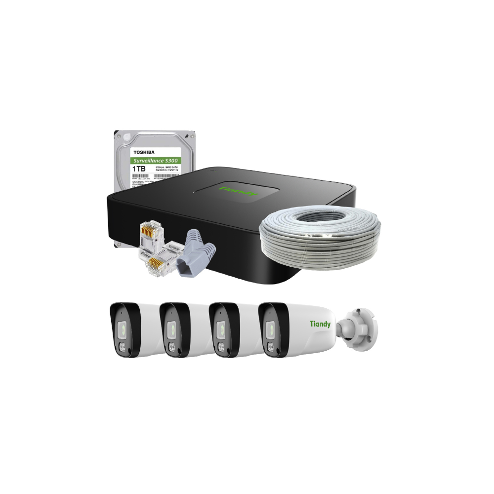 Tiandy AK Series 4 Channel Kit