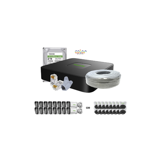 Tiandy AK Series Color Maker 16 Channel IP Cctv Kit