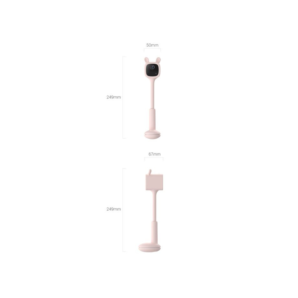 Ezviz BM1 Battery-Powered Baby Monitor (Pink)