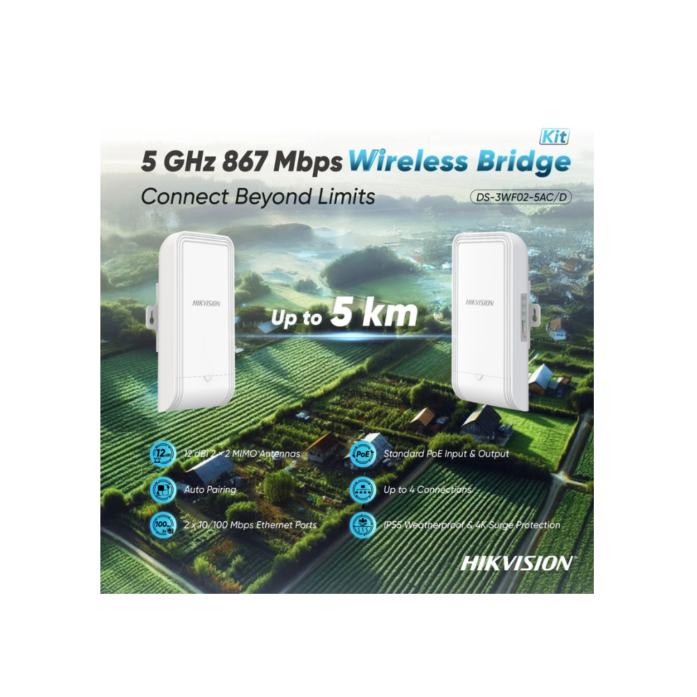 Hikvision 5Ghz 867Mbps 5km Outdoor Wireless CPE