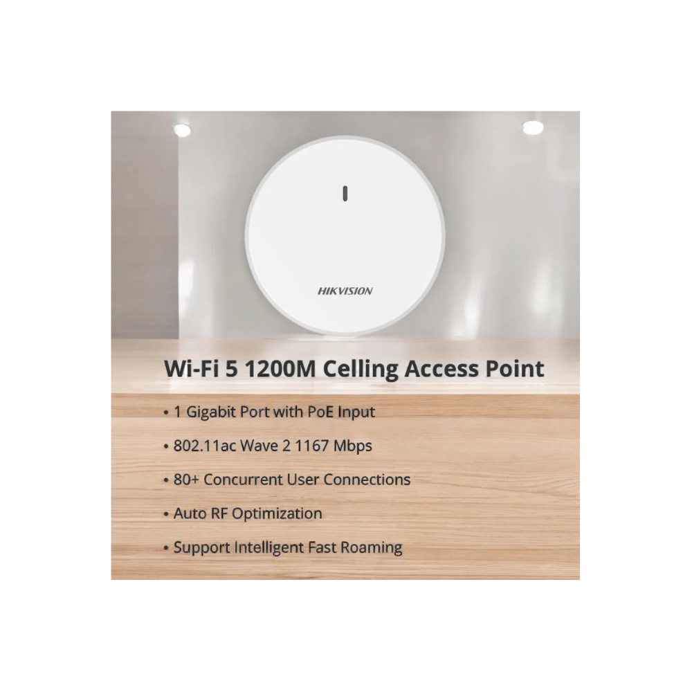 Hikvision Wi-Fi 5 1200M Celling Access Point
