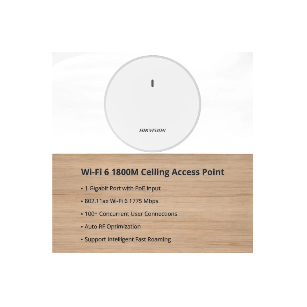 Hikvision Wi-Fi 6 1800M Celling Access Point