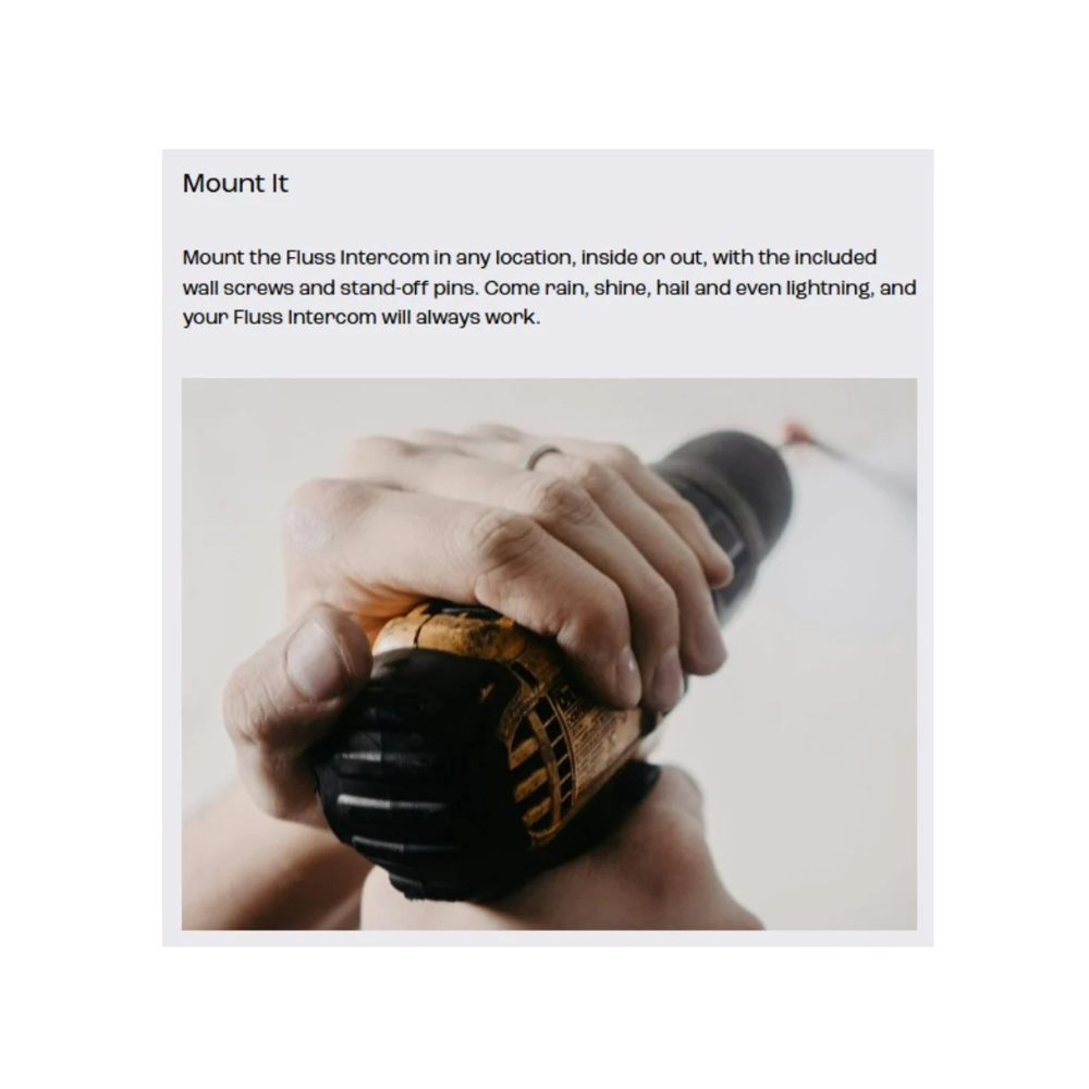 Fluss Smart Intercom - A4