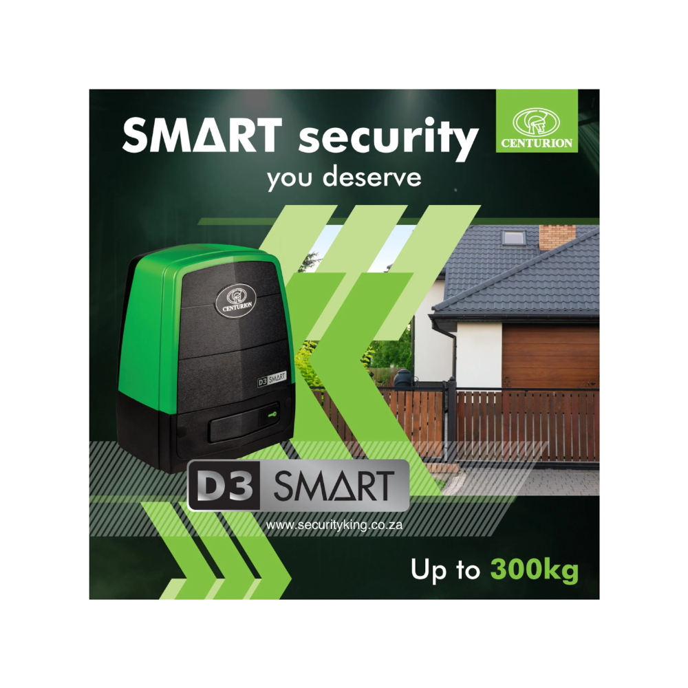 Centurion D3 Smart+ Gate Motor Kit incl Anti-Theft Bracket
