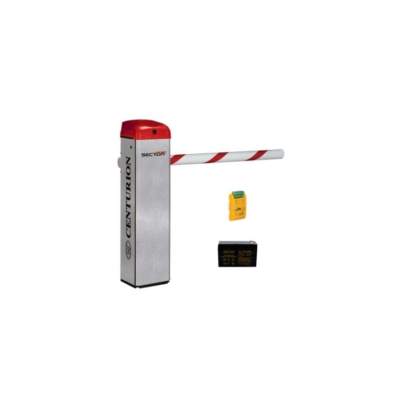 Centurion Sector II DC Barrier 4.5m 316SS incl SA Loop Detector and Pole
