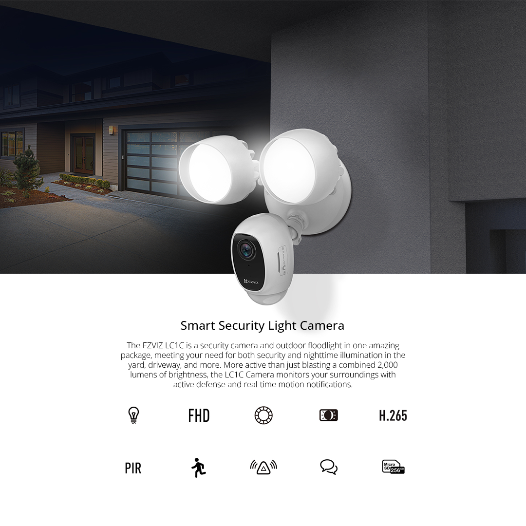 Ezviz LC1C Smart Security Light Camera