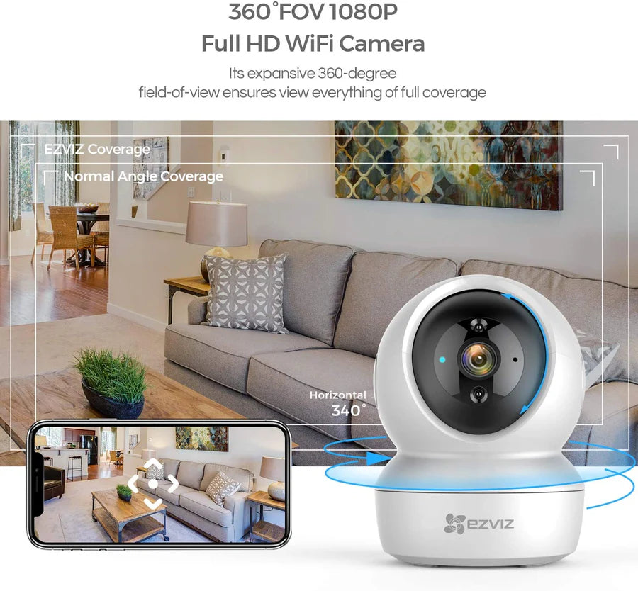 EZVIZ C6N Full HD Pan&Tilt Smart WiFi IP Camera