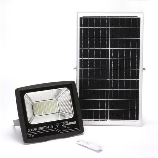 LED Solar Floodlight & Panel 120W