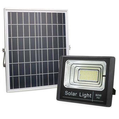 LED Solar Floodlight & Panel 60w