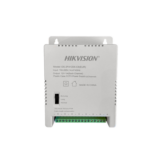 Hikvision Power Supply 12 Volts 8 Channel CCTV