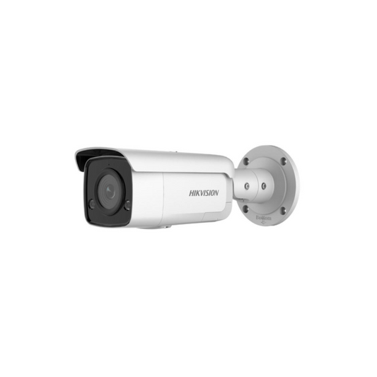 Hikvision 4MP 4mm AcuSense Strobe Light and Audible Warning Fixed Bullet Network Camera Powered-by-DarkFighter DS-2CD2T46G2-ISU/SL 4MM