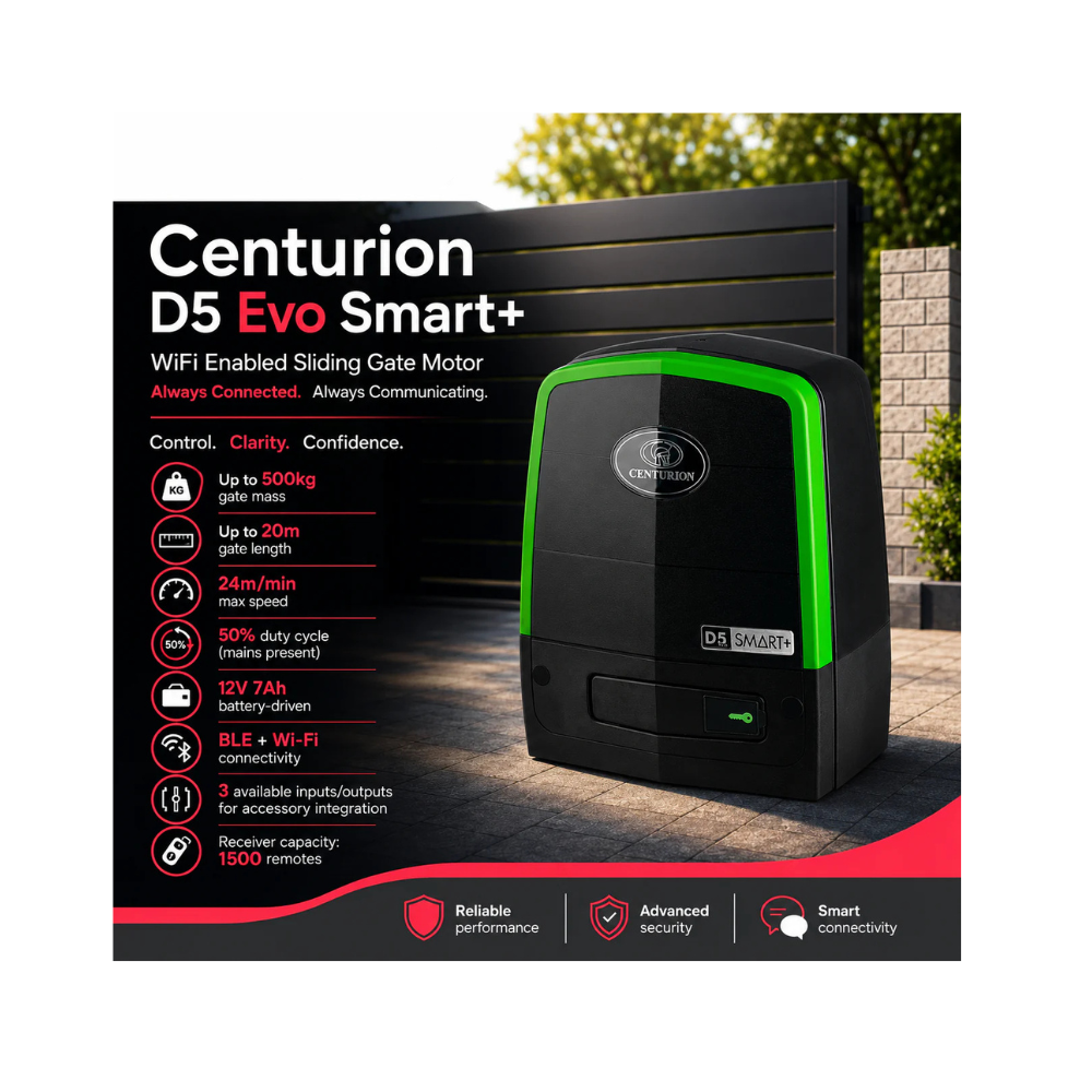 Centurion D5 Evo Smart+ Motor incl Remotes