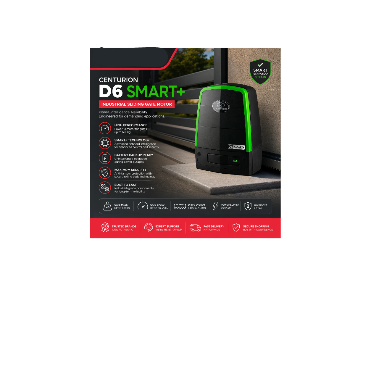 Centurion D6 Smart+ Motor incl Remotes
