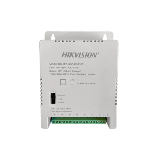 Hikvision 12 Volts 8 Channel CCTV Power Supply