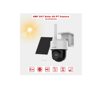 Hikvision 4MP 24/7 (AOV) Solar 4G PT Camera