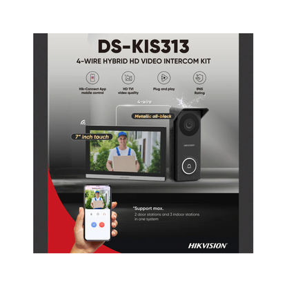 Hikvision Hybrid HD Intercom Kit DS-KIS313-P
