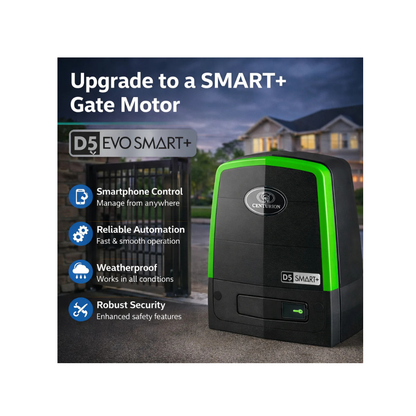 Centurion D5 Evo Smart+ Gate Motor Kit incl Anti-Theft Bracket