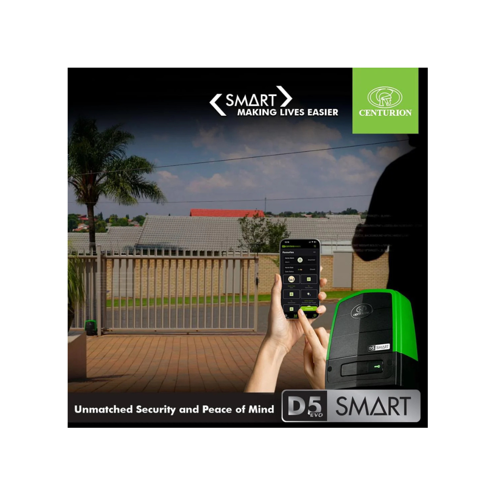 Centurion D5 Evo Smart+ Gate Motor Kit incl Anti-Theft Bracket
