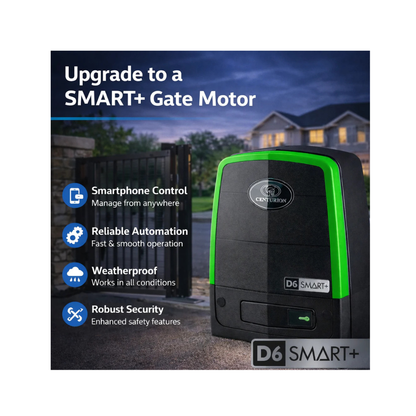 Centurion D6 Smart+ Gate Motor Kit incl Anti Theft Bracket