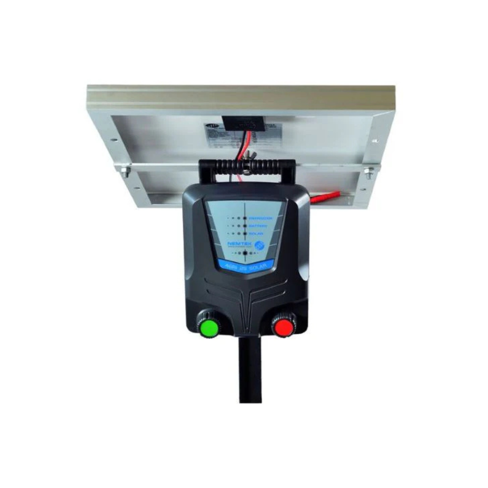 Nemtek Agri 25km Portable Solar Energizer with Battery