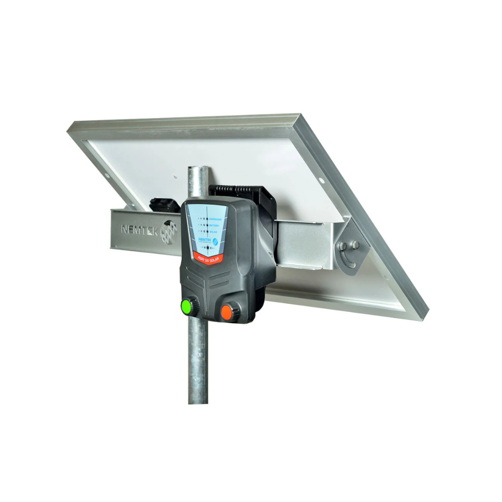 Nemtek Agri 50km Portable Solar Energizer with Battery