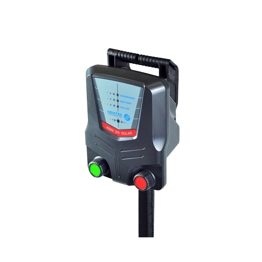 Nemtek Agri 50km Portable Solar Energizer with Battery