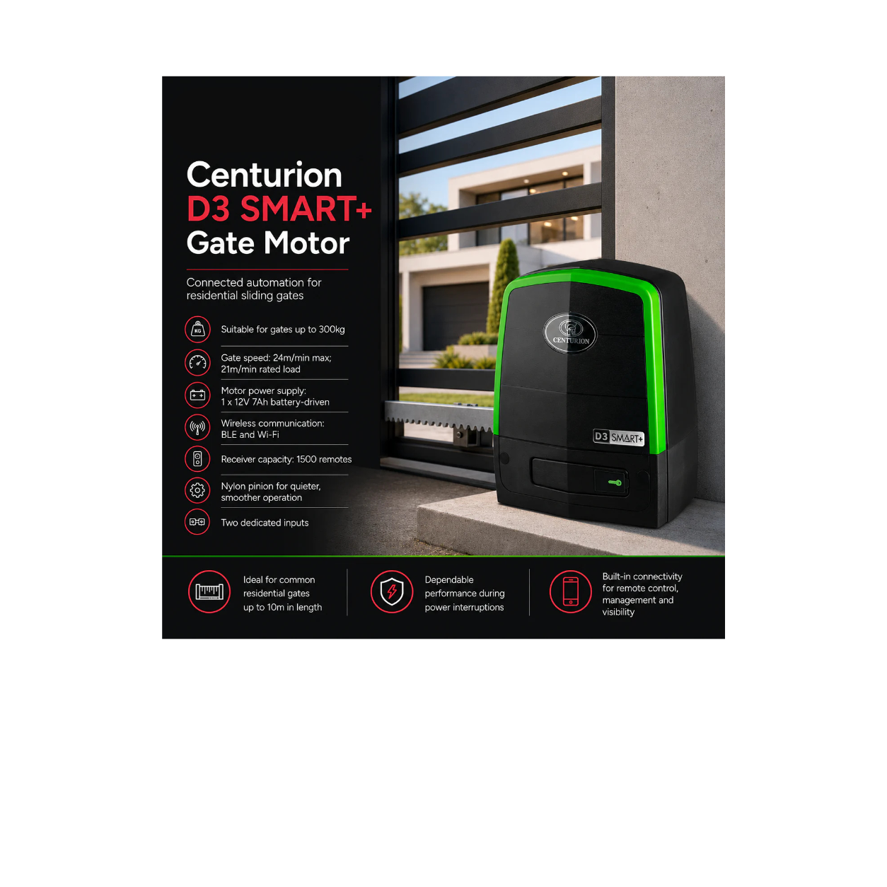 Centurion D3 Smart+ Motor incl Remotes